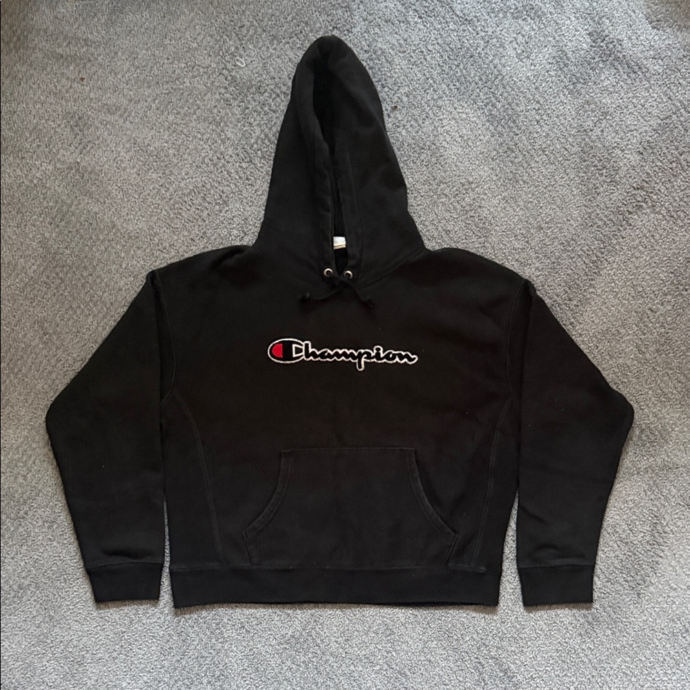 Champion Black Pullover Hoodie